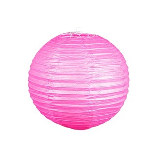 Uncle Gyi Uncle Gyi Round Paper Lantern (Plain) 25cm Red