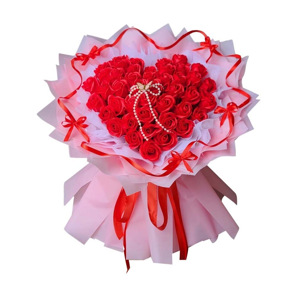Li Li Floral Service Pearl & Pink Heart