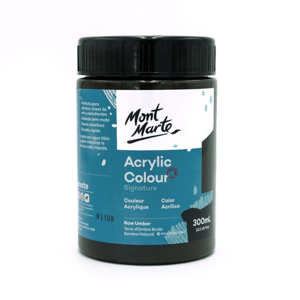 Mont Marte Acrylic Colour 300ML - Raw Umber