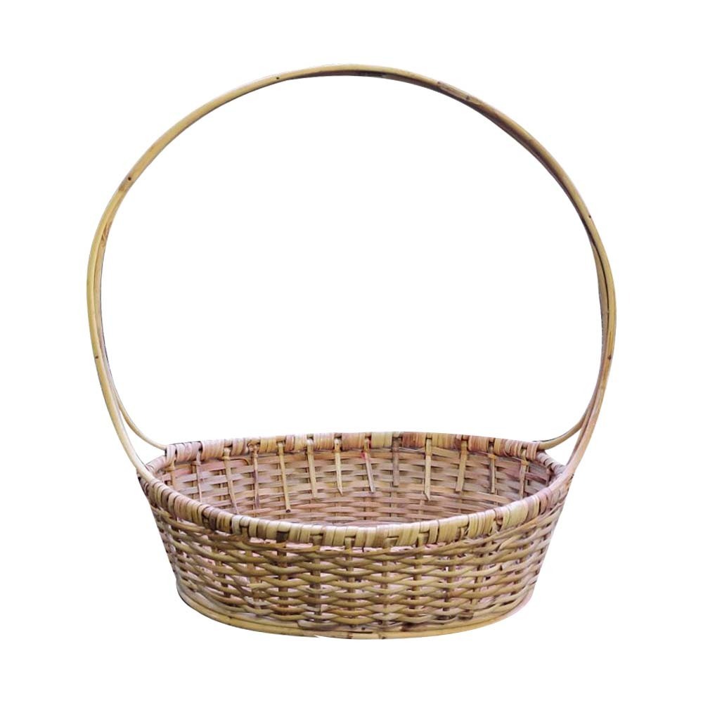 Oval Rattan Basket 16IN 1PC