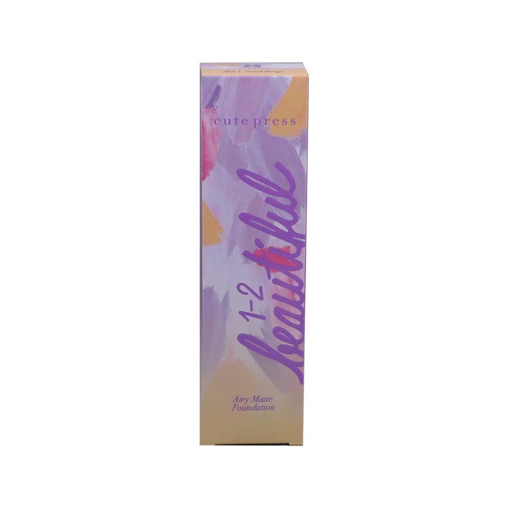 Cute Press 1-2 Beautiful Airy Matte Foundation 30G (03 Sand Beige)