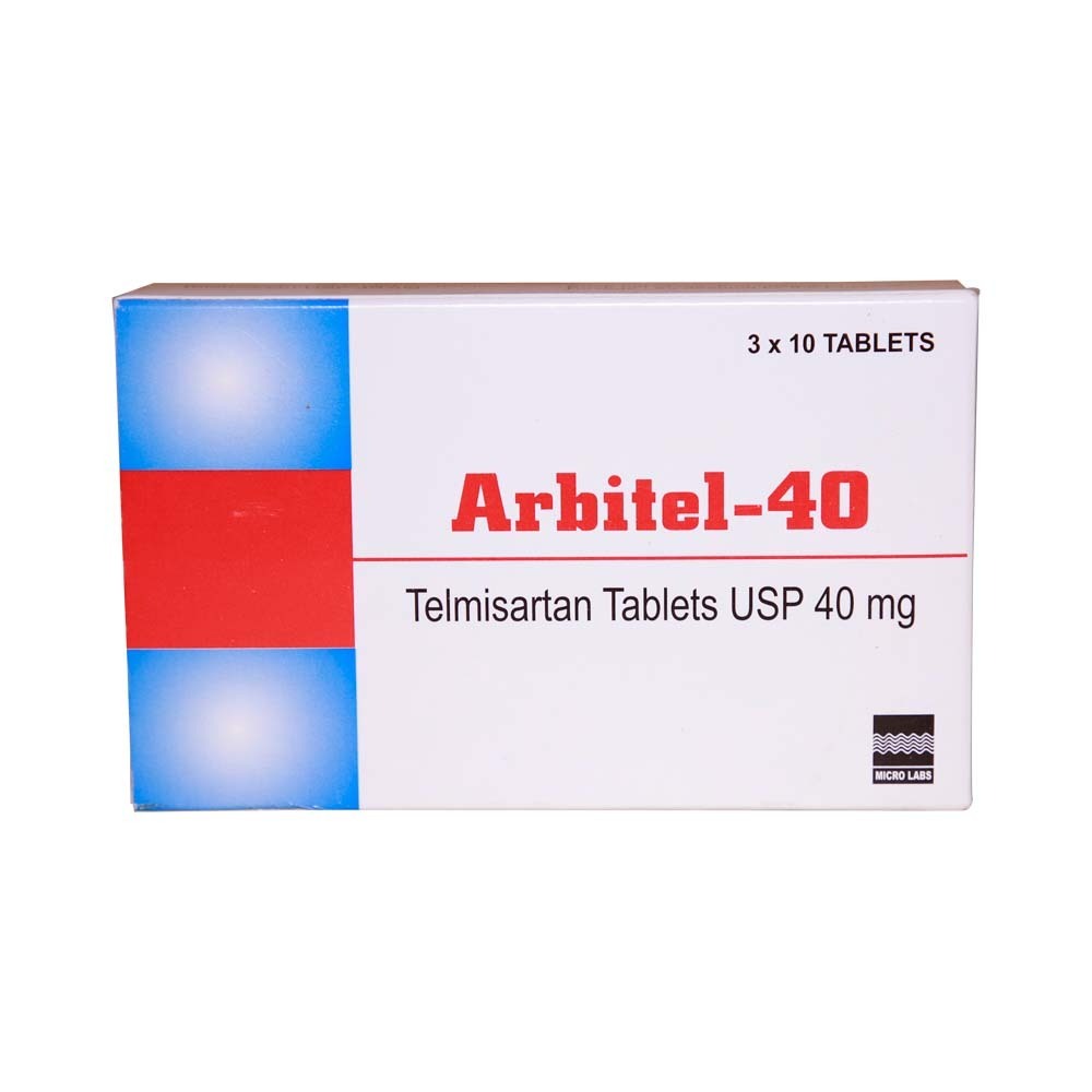 Arbitel-40 Telisartan Tablets 40MG 10PCS x 3