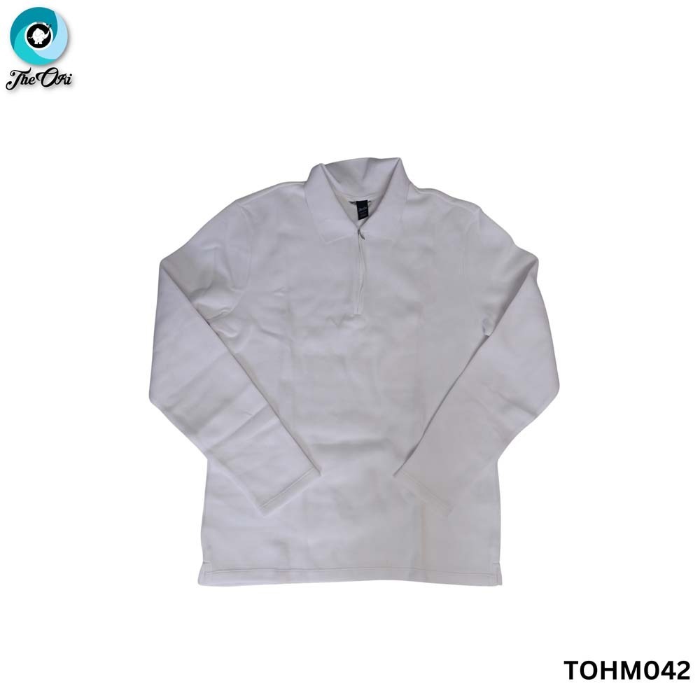 The Ori Men Long Sleeve Top TOHM042 White XL