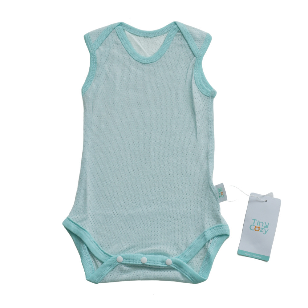 Tiny Cozy Airy Cotton Body Suite (Sleeveless) TC20112M Green