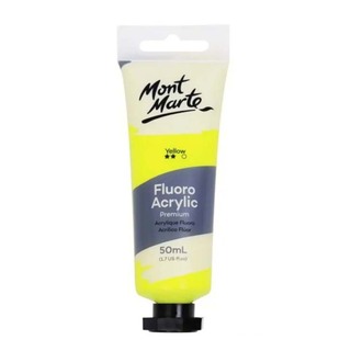 Mont Marte Fluoro Acrylic Paint Premium 50ML Red