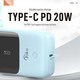 Konfulon J-24 (10000mAh Fast Charging 22.5W Built-in Cable Power Bank) Blue