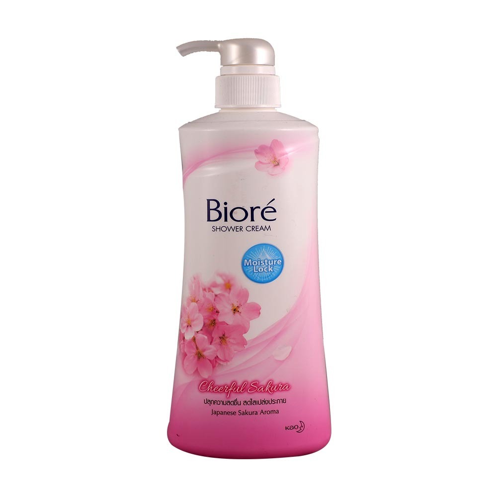 Biore Cheerful Sakura Shower Cream 550ML
