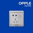 OPPLE OP-E06S1095A-Y1-2 pin multi & 3 pin with swith(10A) Switch and Socket (OP-23-215)