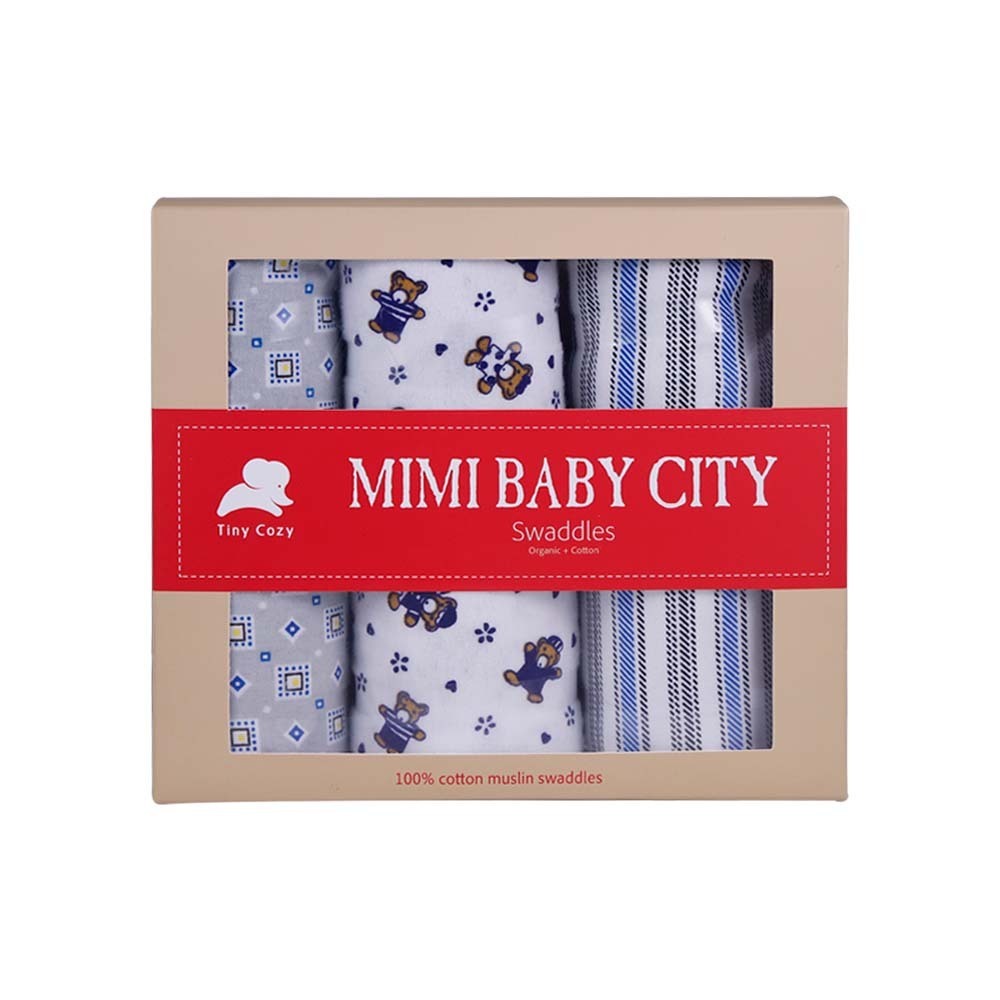 Mi Mi Baby Swaddle 3PCS (Flannel Fabric)