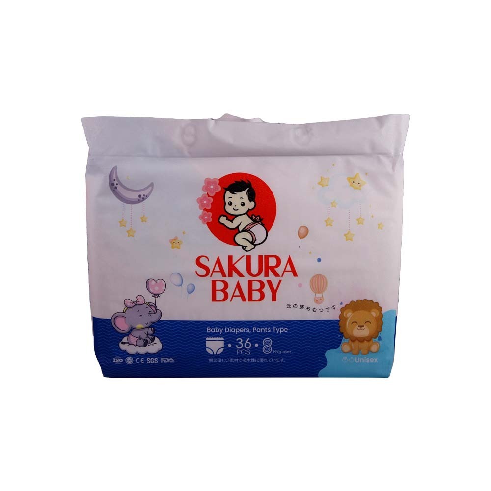 Sakura Baby Diaper Pants 36PCS No.8 (4XL)