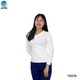The Ori Women Long Sleeve Top White TO126A Large
