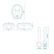 Lunch Box with Spoon & Fork Pink 0170900001