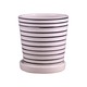 Porcelian Screw Flower Pot With Base 11X11X11CM No.72