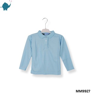 Max & Mia Girl Long-Sleeve Polo Top MM9927 Red Large