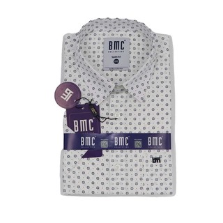 BMC Men Slimfit Shirt Short Sleeve 2320072 Gray Large