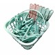 Clothing Portable Clip with Clip Basket 30PCS Green