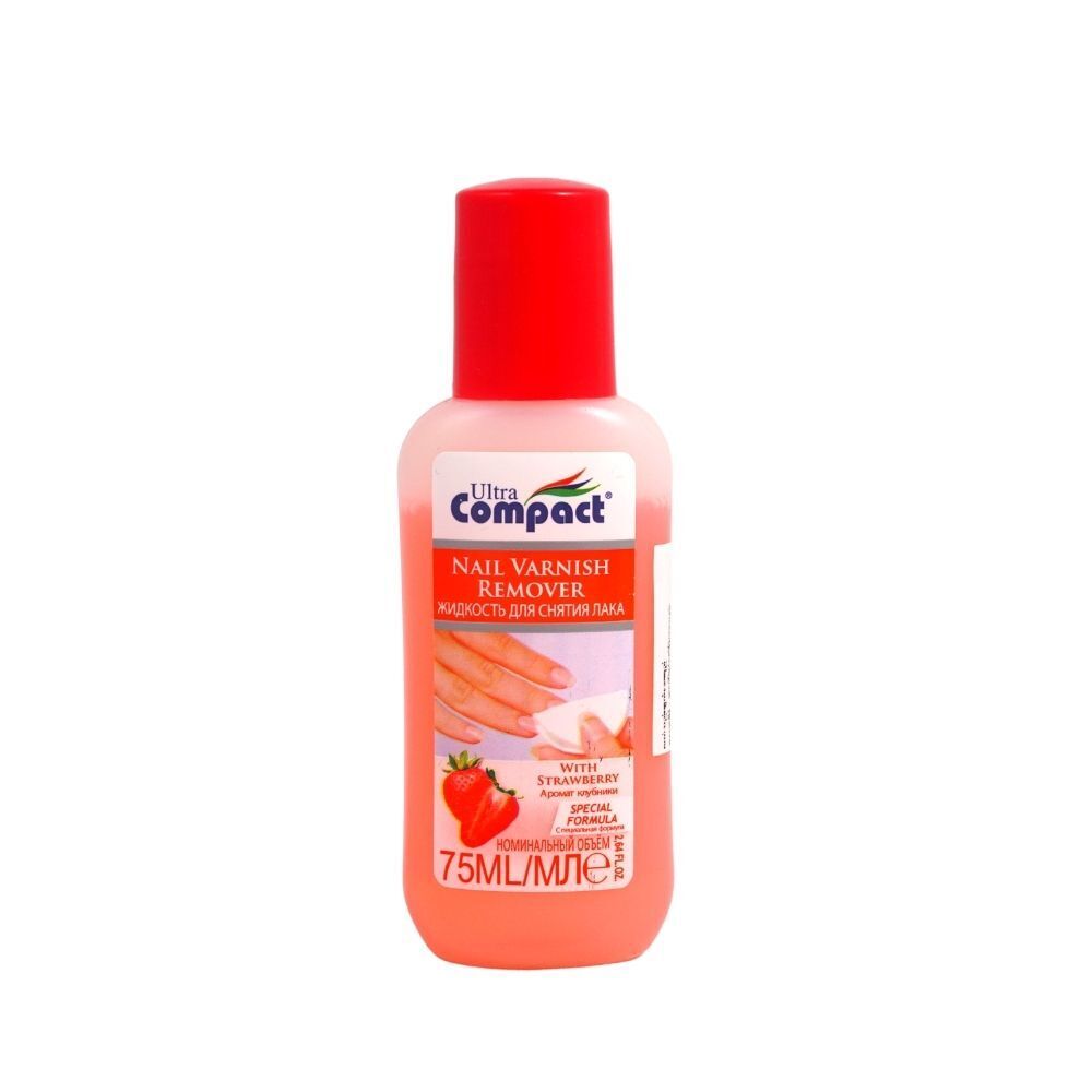 Ultra Compact Nail Varnish Remover 75ML (Strawberry)