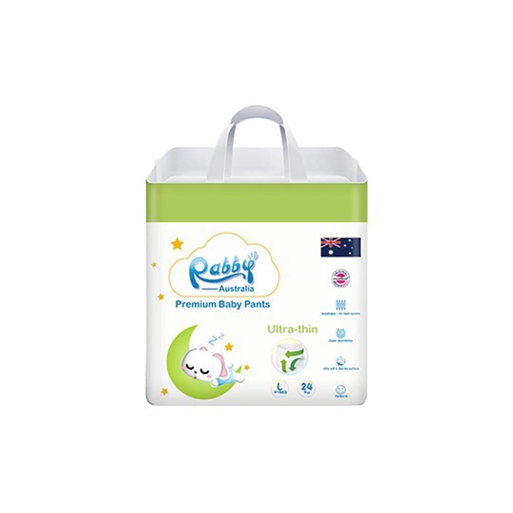 Rabby Baby Diaper Pant T Shape L Size 24PCS