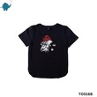 Max & Mia Unisex Printed T-Shirt TO016B Black (5-6 Years)