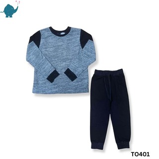 Max & Mia Boy Two-Pieces Pajamas TO401-LGY Small