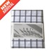 S&J Double Bed Sheet White Double Line Checked  SJ-01-18