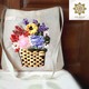 90s Belle Jute But Cute Shoulder Bag Flower Basket Code No.048