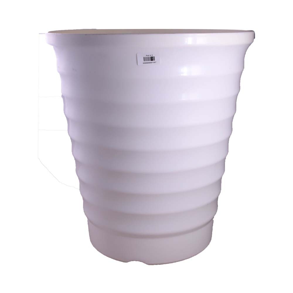 Plastic Flower Pot 28x19x35cm H-1 (White)