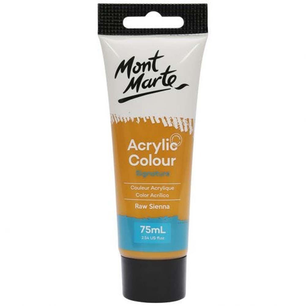 Mont Marte Studio Acrylic Colour Paint 75ML Raw Sienna