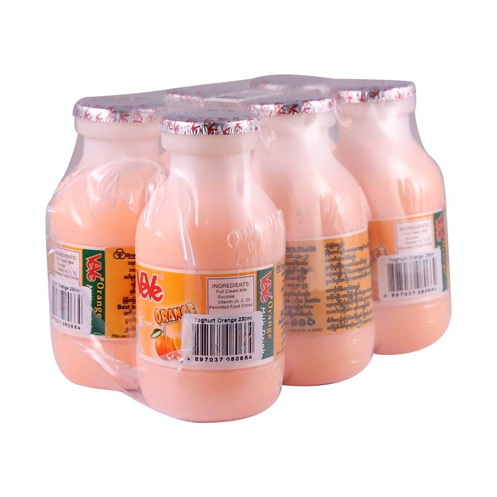 Ve Ve Yoghurt Orange 230MLx6PCS