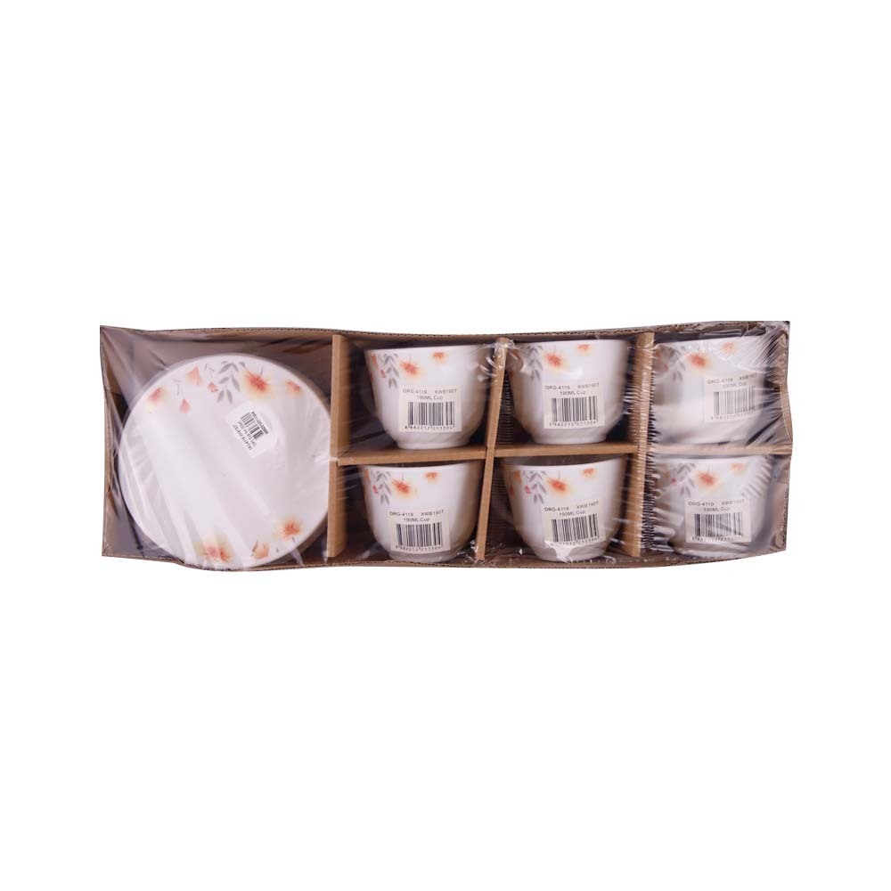 MTP Tea Cup & Saucer 6PCS XWB190T (ORG-4119)