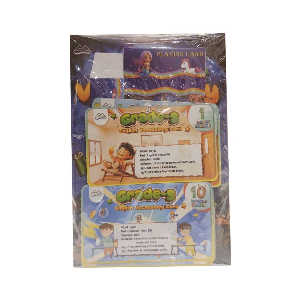 Grade 5 Vocabulary Book with Flashcards -ခေတ်ပညာ