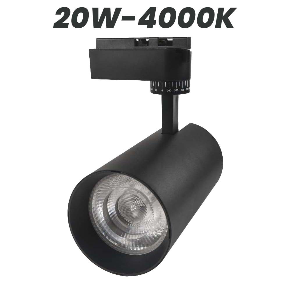 Wellmax Eagle Eye Premium Track Light Black 20W 4000K