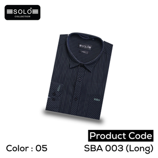 SOLO COLLLECTION SBA 003 (Long) Slim Fit Shirt Extra Large 10