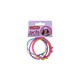 Titania Bow Silicon Elastics Hair Band 6PCS No.7832
