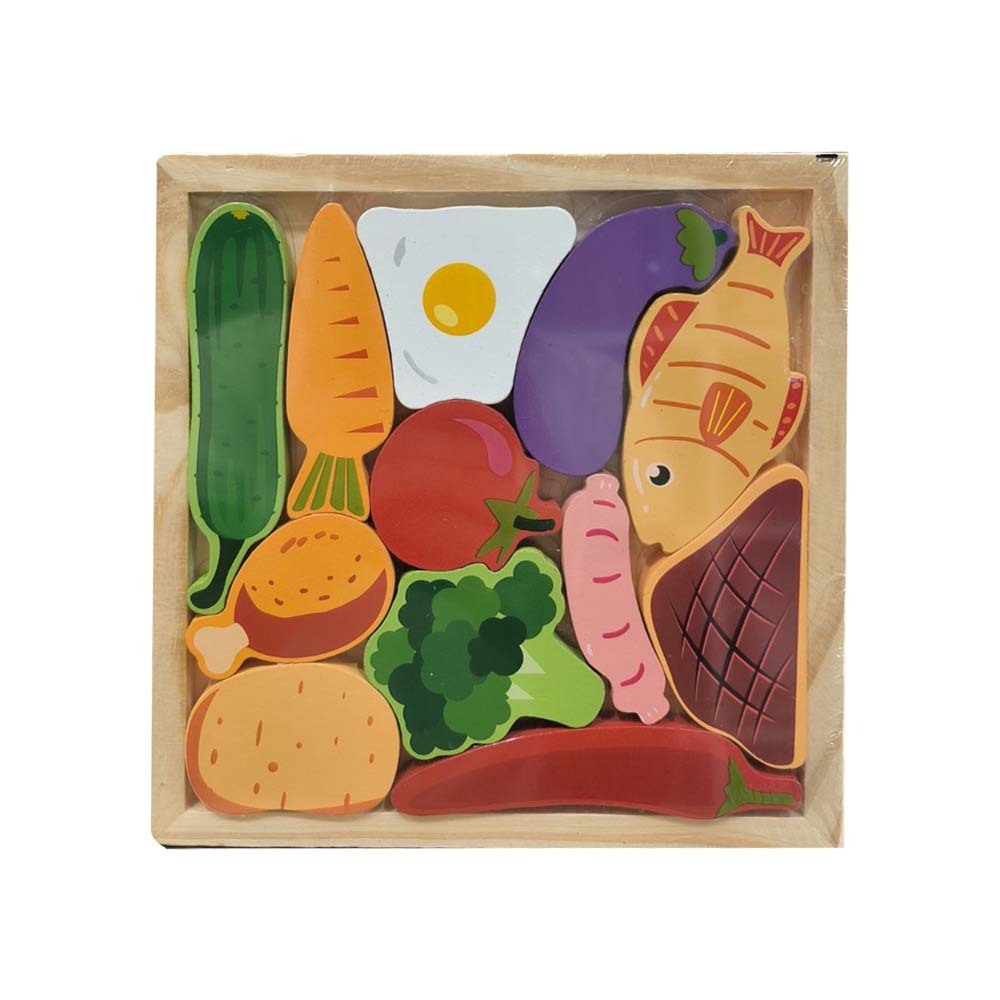 Food 3D Wooden Card