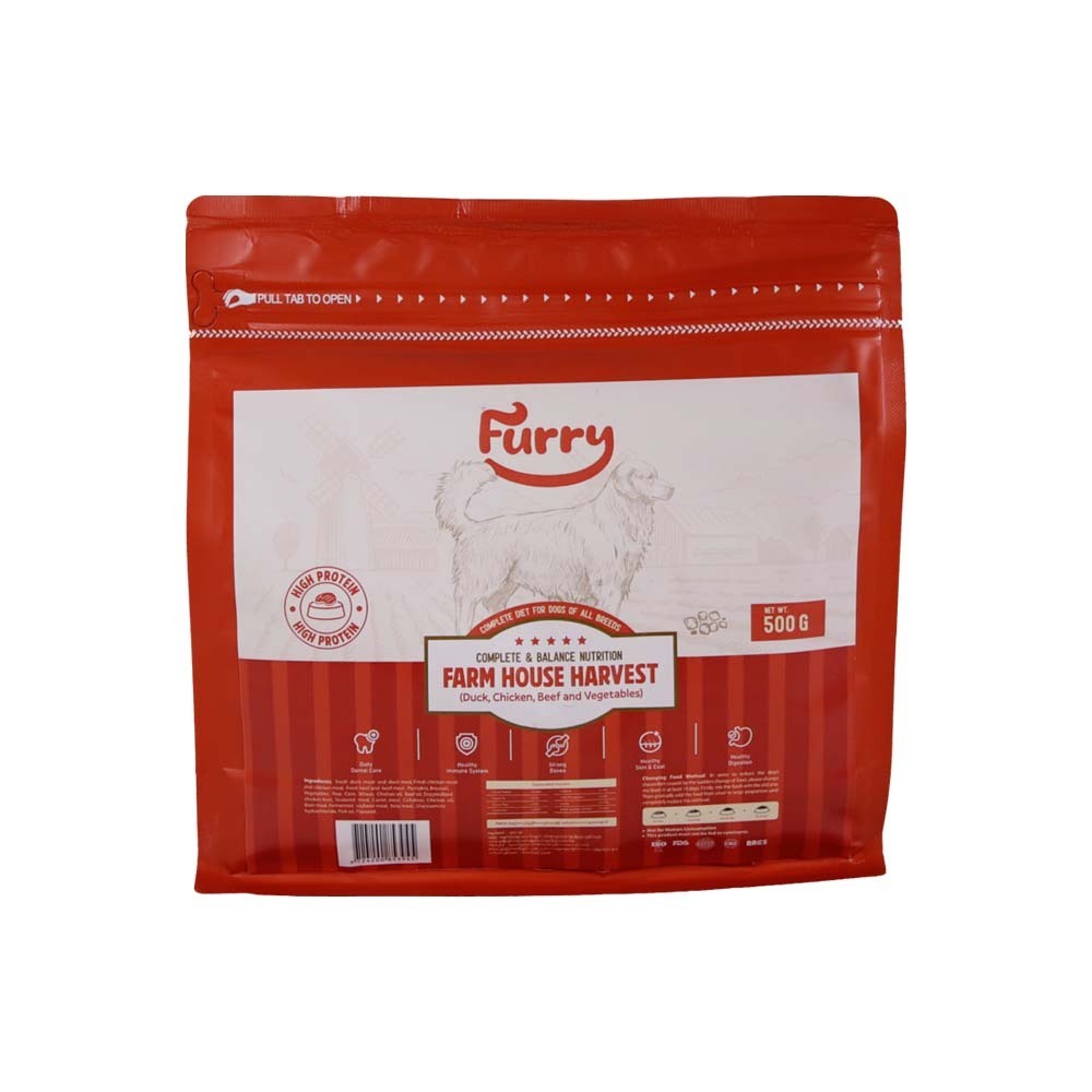 Furry Dog Food Adult Duck & Chk & Beef & Veg 500G