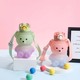 Bear Drinking Bottle With Strap Straw (Random)