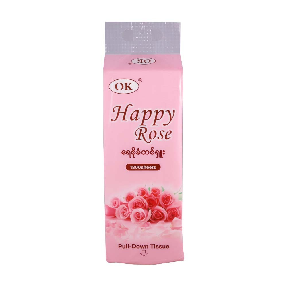Ok Happy Rose Tissue Mega Pack 4Ply 1800 Sheets