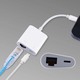 2 in 1 Ethernet Lan Network Adapter with Charge Port PHN0000804