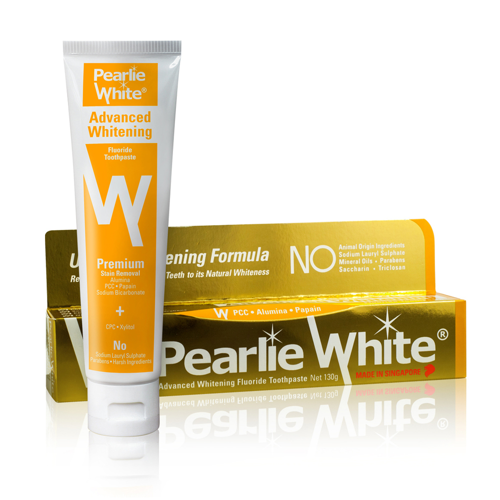 Pearlie White Advanced Whitening Fluoride Toothpaste 130G