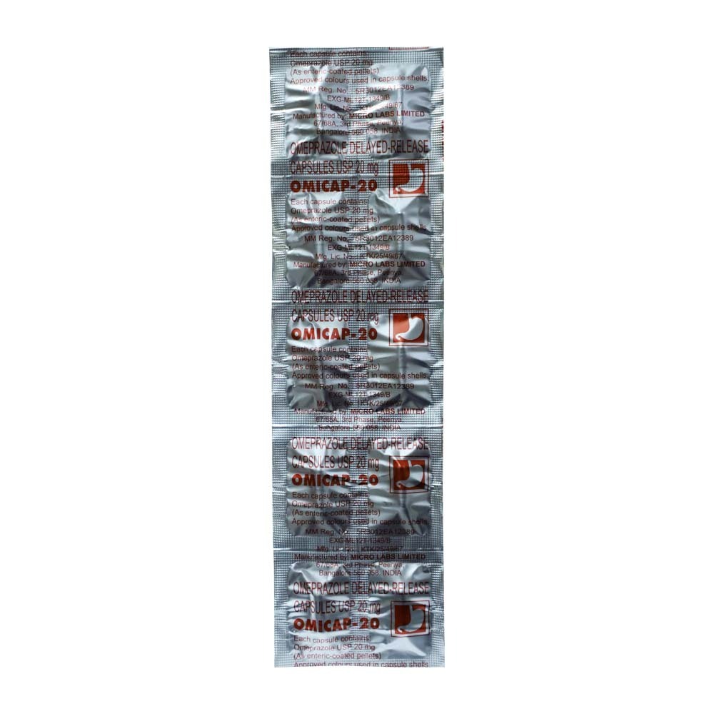 Omicap-20 Omeprazole 10PCS