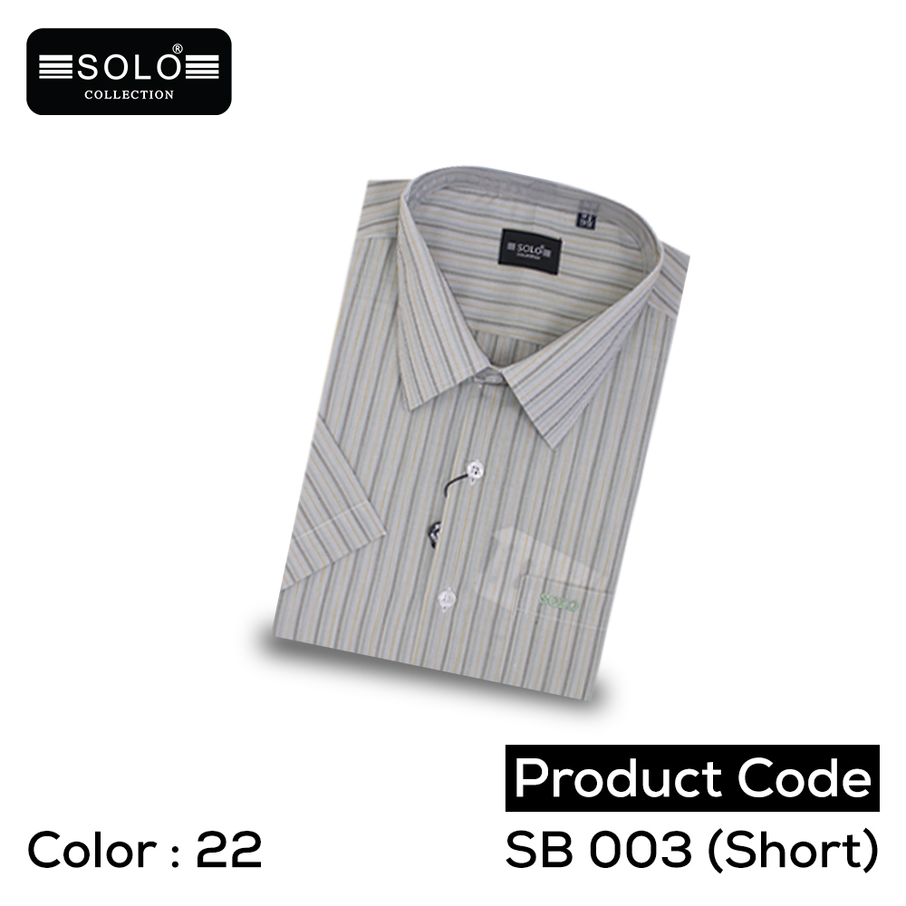 SOLO COLLLECTION SB 003 (Short) Regular Shirt Large 22