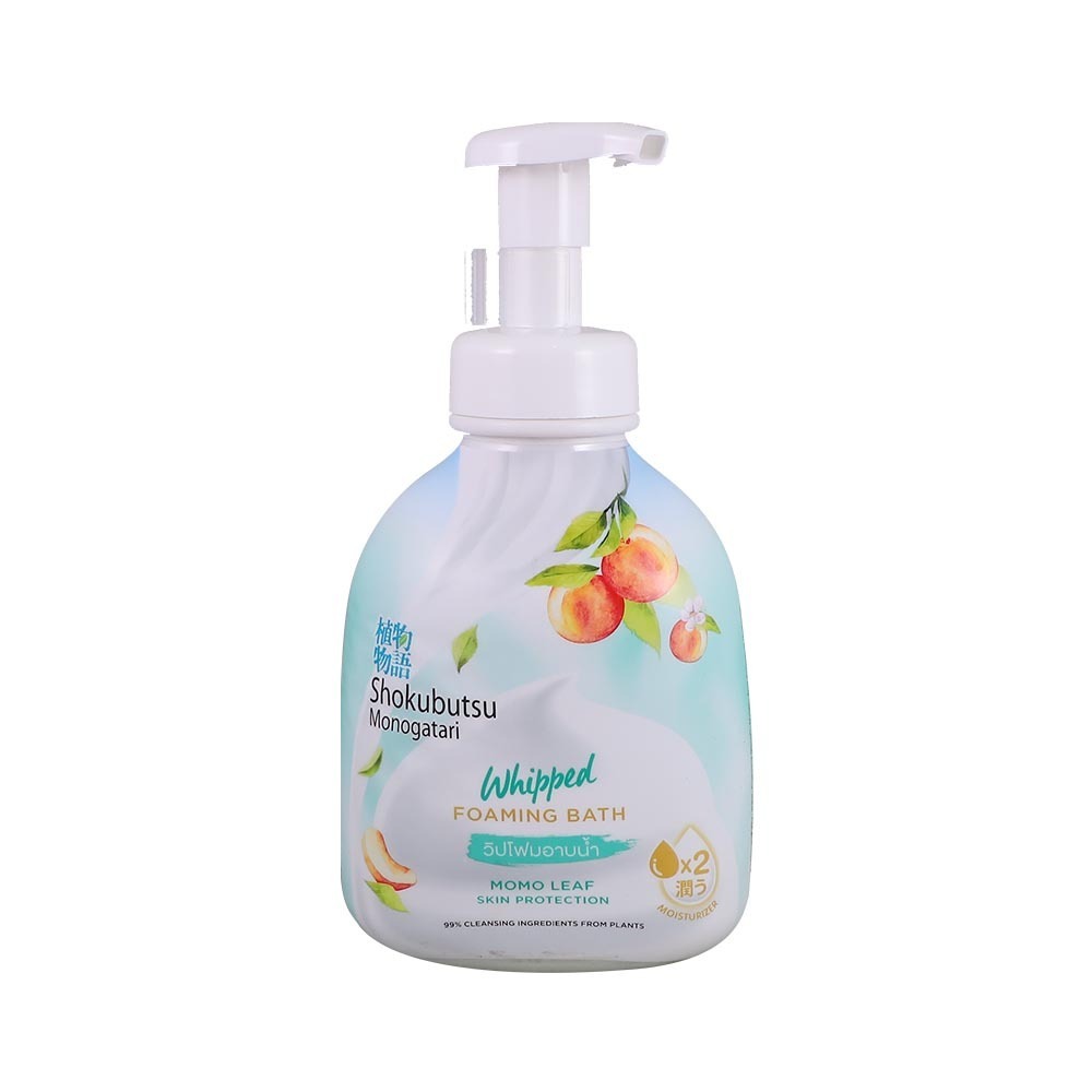 Shokubutsu Monogatari Whipped Foaming Shower 450ML (Momo Leaf)