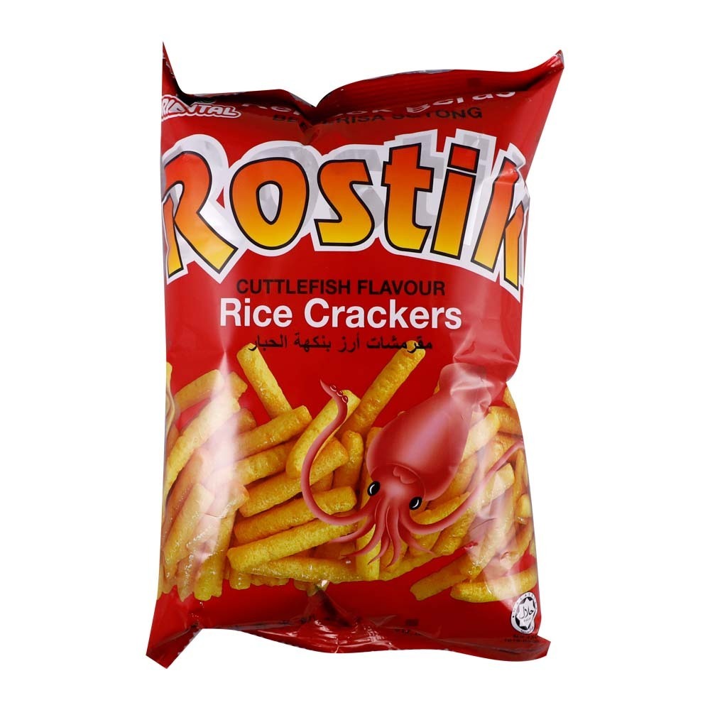 Oriental Rostik Rice Crackers Cuttlefish Snack 60G