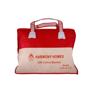 Harmony Homes Cotton Blanket 5x6.5ft Red