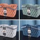 Plastic Storage Baskets with Handles Pink