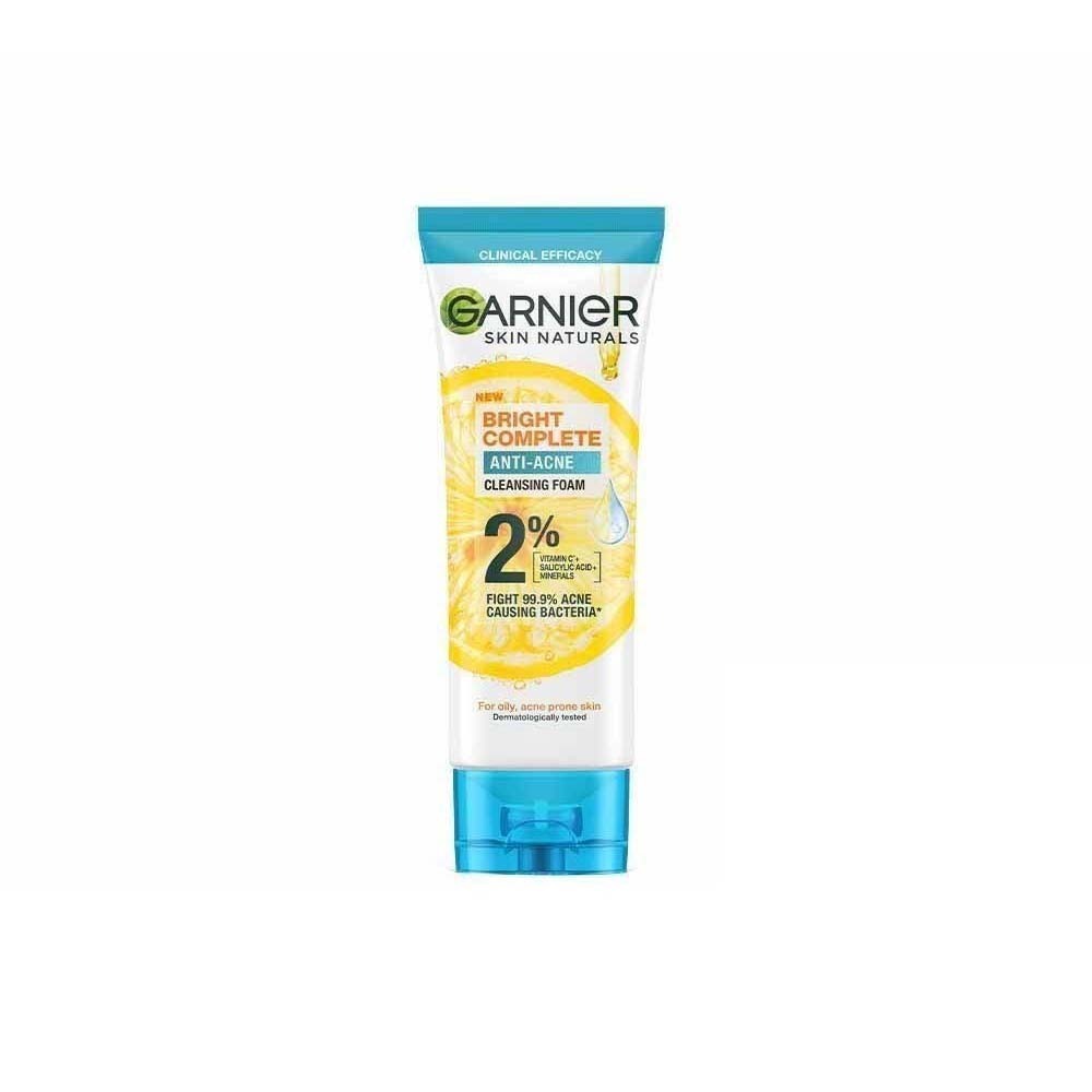 Garnier Skin Naturals Bright Complete Anti-Acne Facial Cleansing Foam 100ML