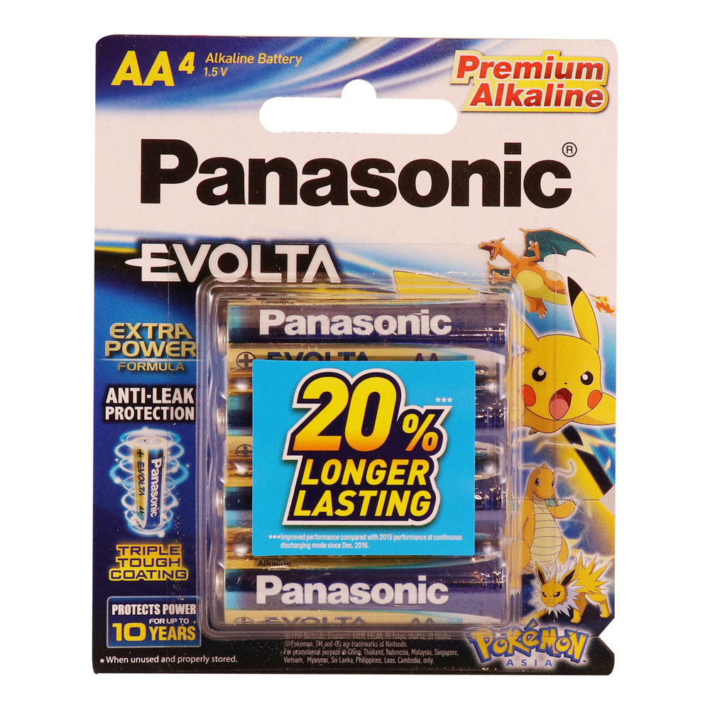 Panasonic Evolta Battery AA Size 4PCS LR6EG/4B