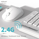 Konfulon WM-07 (Wireless Gaming Mouse & Keyboard) / White