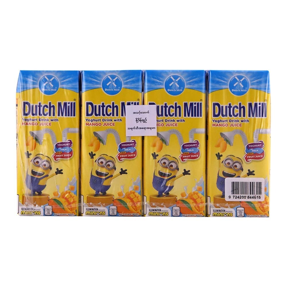 Dutch Mill Kids Yoghurt Mango 180mlx4PCS